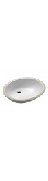 Bathroom Sinks| KOHLER Caxton White Undermount Oval Traditional Bathroom Sink (21.25-in x 17.25-in) - GS07044