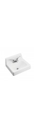Bathroom Sinks| KOHLER Hudson White Cast Iron Wall-mount Rectangular Traditional Bathroom Sink with Overflow Drain (20-in x 18-in) - HR47785