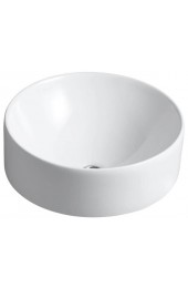 Bathroom Sinks| KOHLER Vox White Vessel Round Traditional Bathroom Sink with Overflow Drain (16.5-in x 16.5-in) - XP31383