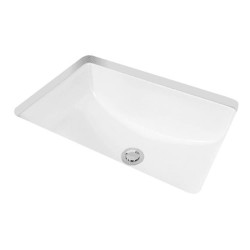 Bathroom Sinks| Miseno Bright White Undermount Rectangular Traditional Bathroom Sink with Overflow Drain (21-in x 13.375-in) - CO17209