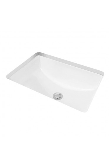 Bathroom Sinks| Miseno Bright White Undermount Rectangular Traditional Bathroom Sink with Overflow Drain (21-in x 13.375-in) - CO17209