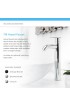 Bathroom Sinks| MR Direct Black Granite Vessel Round Modern Bathroom Sink with Faucet Drain Included (16.5-in x 16.5-in) - KO45601