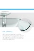 Bathroom Sinks| MR Direct Clear Tempered Glass Vessel Round Modern Bathroom Sink (16.5-in x 16.5-in) - YV50931