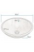 Bathroom Sinks| MR Direct White Granite Vessel Round Modern Bathroom Sink with Faucet Drain Included (16.5-in x 16.5-in) - NE99952