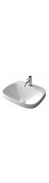 Bathroom Sinks| Nameeks Moon White Ceramic Drop-In Round Modern Bathroom Sink (16.5-in x 16.5-in) - ZC69155