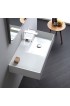 Bathroom Sinks| Nameeks Teorema 2 White Ceramic Wall-mount Rectangular Modern Bathroom Sink with Overflow Drain (31.9-in x 17.3-in) - JH44283