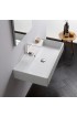Bathroom Sinks| Nameeks Teorema White Ceramic Vessel Rectangular Modern Bathroom Sink (31.69-in x 31.69-in) - CB19542