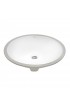 Bathroom Sinks| Ruvati Krona White Ceramic Undermount Round Modern Bathroom Sink (16.5-in x 13.25-in) - QB13666