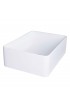 Bathroom Sinks| VIGO Amaryllis Matte White Matte Stone Vessel Rectangular Modern Bathroom Sink (19.75-in x 14.375-in) - OY35415