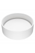 Bathroom Sinks| VIGO Anvil Matte White Matte Stone Vessel Round Modern Bathroom Sink (16-in x 16-in) - AZ05825