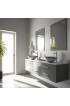 Bathroom Sinks| VIGO Vessel sink Pvd Brushed Nickel Glass Vessel Round Modern Bathroom Sink with Faucet Drain Included (16.5-in x 16.5-in) - LS23968