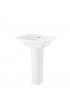 Pedestal Sinks| American Standard Edgemere 35.625-in H White Fire Clay Modern Pedestal Sink Combo (19.5-in x 25-in) - WJ98590