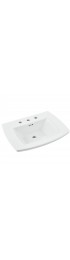 Pedestal Sinks| American Standard Edgemere 9.31-in H White Fire Clay Modern Pedestal Sink Top (26.25-in x 21.12-in) - OS08361