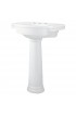 Pedestal Sinks| American Standard Retrospect 36-in H White Fire Clay Transitional Pedestal Sink Top (19.75-in x 27-in) - SC93033