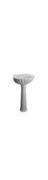 Pedestal Sinks| Barclay Bali 35.375-in H White Vitreous China Modern Pedestal Sink Combo (16.5-in x 19-in) - RJ41418