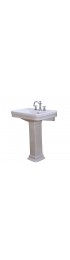 Pedestal Sinks| Barclay Sussex 550 34.5-in H White Vitreous China Traditional Pedestal Sink Combo (18.125-in x 21.625-in) - SB76626