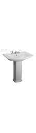 Pedestal Sinks| Barclay Washington 33.5-in H White Vitreous China Modern Pedestal Sink Combo (21.25-in x 30-in) - PV32270
