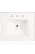 Pedestal Sinks| KOHLER Memoirs 26.5-in H White Fire Clay Traditional Pedestal Sink Top (24.5-in x 20.5-in) - BW95112