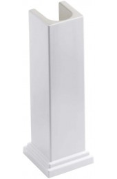 Pedestal Sinks| KOHLER Tresham 26-in H White Fire Clay Traditional Pedestal Sink Base (26-in x 19.5-in) - YM12052
