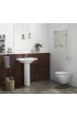 Pedestal Sinks| KOHLER Veer 35.5-in H White Vitreous China Traditional Pedestal Sink Combo (24-in x 24-in) - XE09437