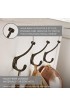 Decorative Wall Hooks| Brainerd 1-Hook 2.9331-in x 4.8937-in H Bronze with Copper Highlights Decorative Wall Hook (35-lb Capacity) - MQ62705