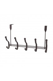 Utility Hooks & Racks| Home Basics Bronze Over-the-door Storage/Utility Hook (20 lbs. Capacity) - LD81377