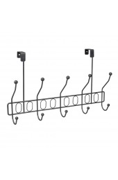 Utility Hooks & Racks| Home Basics Silver Over-the-door Bridle Rack (20 lbs. Capacity) - EA86459