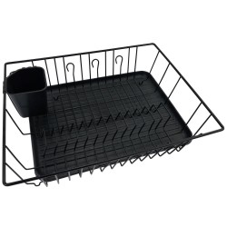 Countertop Organizers| Better Chef 13.77-in W x 17.71-in L x 5.31-in H Steel Dish Rack and Drip Tray - OU92337