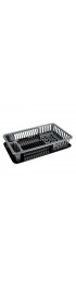 Countertop Organizers| Kitchen Details 11.02-in W x 18.11-in L x 3.54-in H Polypropylene Dish Rack and Drip Tray - RW86790