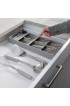 Drawer Organizers| Kitchen Details 15.75-in x 6.22-in Plastic Silverware Insert Drawer Organizer - YN52263