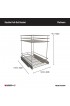 Pantry Organizers| ClosetMaid 12.09-in W x 18-in H 2-Tier Pull Out Metal Soft Close Cabinet Organizer - ZV08349
