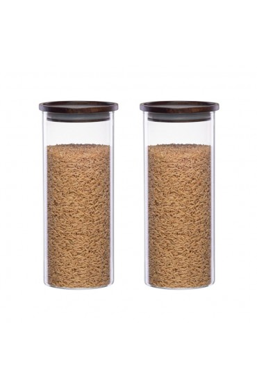Pantry Organizers| Essos 2 Piece Multisize Borosilicate Glass Food Storage Container - WV42553