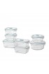 Pantry Organizers| Glasslock 7 Piece Multisize Tempered Glass Food Storage Container - YY68681