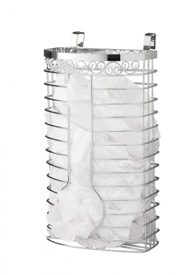 Pantry Organizers| Home it USA 7-in W x 13-in H 1-Tier Door/Wall Mount Metal Bag Organizer - BW16181
