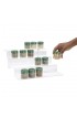 Pantry Organizers| Mind Reader 11.75-in W x 5.25-in H 4-Tier Freestanding Plastic Spice Rack - WP21402