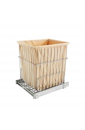 Pantry Organizers| Rev-A-Shelf 37-Quart Plastic Pull Out Trash Can - RL46477