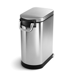 Pantry Organizers| simplehuman Pet Food Can Multisize Stainless Steel Food Storage Container - SG08239
