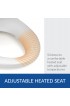 Toilet Seats| Bio Bidet White Elongated Slow-Close Heated Bidet Toilet Seat - TL35092