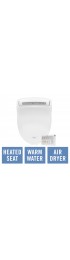 Toilet Seats| Bio Bidet White Elongated Slow-Close Heated Bidet Toilet Seat - TL35092