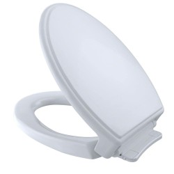 Toilet Seats| TOTO Cotton White Elongated Slow-Close Toilet Seat - TN31081