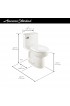 Toilets| American Standard Cadet 3 White Elongated Chair Height WaterSense Toilet 12-in Rough-In Size (Ada Compliant) - IL55578
