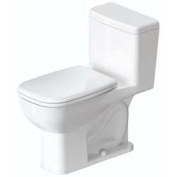 Toilets| Duravit D-Code White Elongated Standard Height WaterSense Toilet 12-in Rough-In Size (Ada Compliant) - ML59935