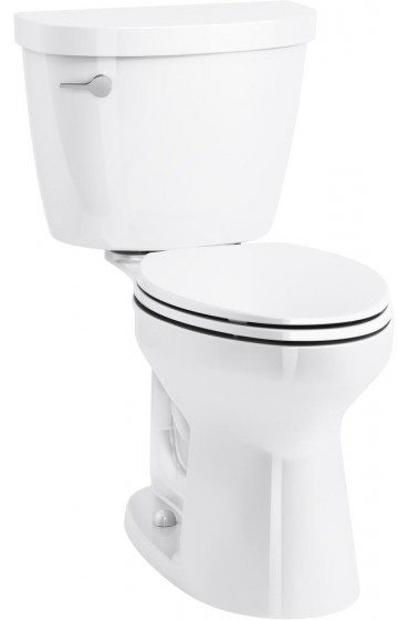 Toilets| KOHLER Cimarron White Elongated Chair Height 2-piece WaterSense Toilet 12-in Rough-In Size (Ada Compliant) - AI91016
