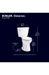 Toilets| KOHLER Cimarron White Round Chair Height 2-piece WaterSense Toilet 12-in Rough-In Size (Ada Compliant) - NP14302
