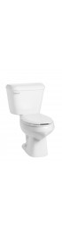 Toilets| Mansfield Pro-Fit White Elongated Standard Height 2-piece WaterSense Toilet 12-in Rough-In Size - SK77288
