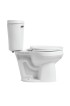 Toilets| Mansfield Summit White Elongated Chair Height 2-piece WaterSense Toilet 10-in Rough-In Size (Ada Compliant) - SW03165