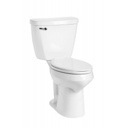 Toilets| Mansfield Summit White Elongated Chair Height 2-piece WaterSense Toilet 10-in Rough-In Size (Ada Compliant) - SW03165