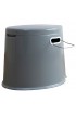 Toilets| Playberg Gray Touchless Flush Portable Elongated Standard Height Waterless Toilet Rough-In Size (Ada Compliant) - LK45509