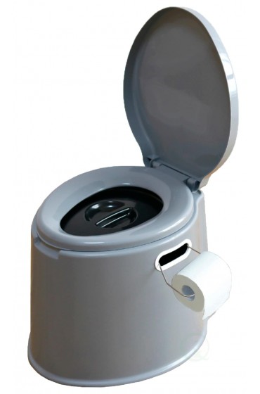 Toilets| Playberg Gray Touchless Flush Portable Elongated Standard Height Waterless Toilet Rough-In Size (Ada Compliant) - LK45509