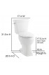 Toilets| Project Source Danville White Elongated Chair Height 2-piece WaterSense Toilet 12-in Rough-In Size (Ada Compliant) - CQ06792